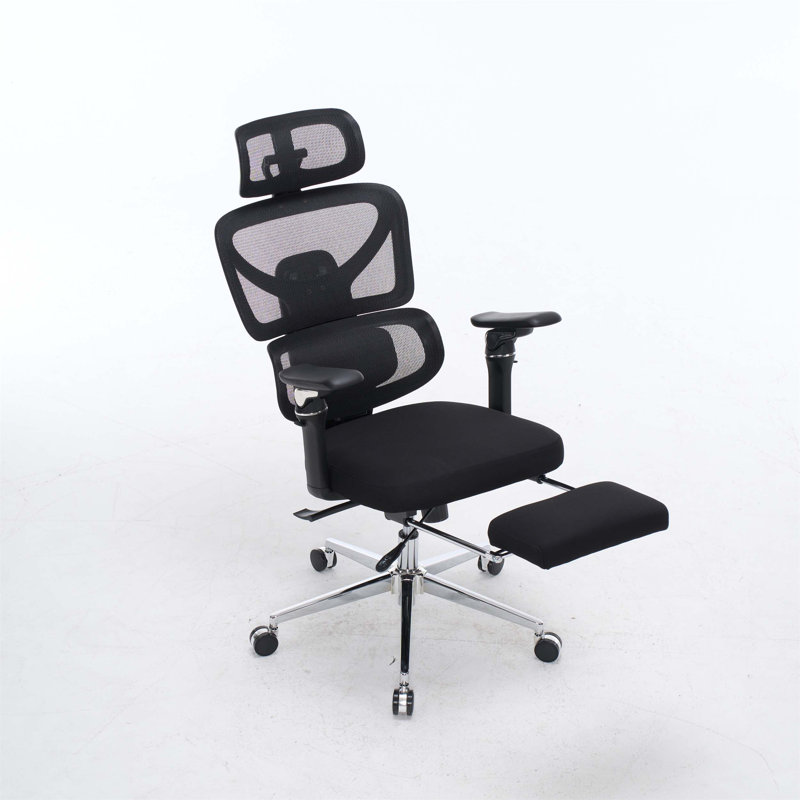 Ergonomic Home Office Desk Chair With Massage Lumbar Support, 4D Headrest, 5D Armrests, Adjustable Back Height And Seat Depth.