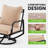 4 Piece Outdoor Seating Group with Swivel Chair For 5 Person