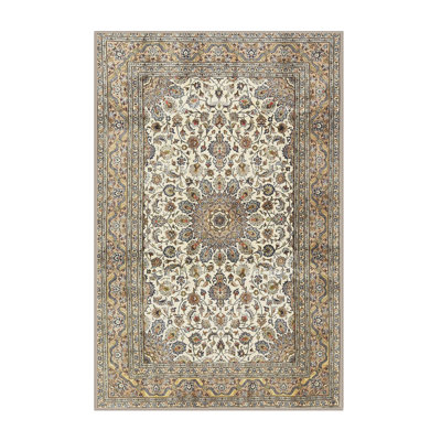 Tapis traditionnel beige / vert Gilbrae