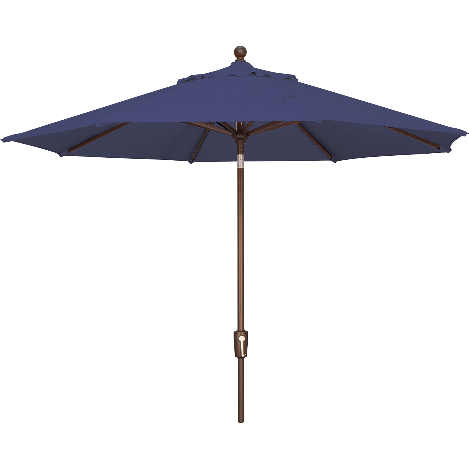 Canela 108'' Market Olefin Umbrella, Bronze, Blue Sky