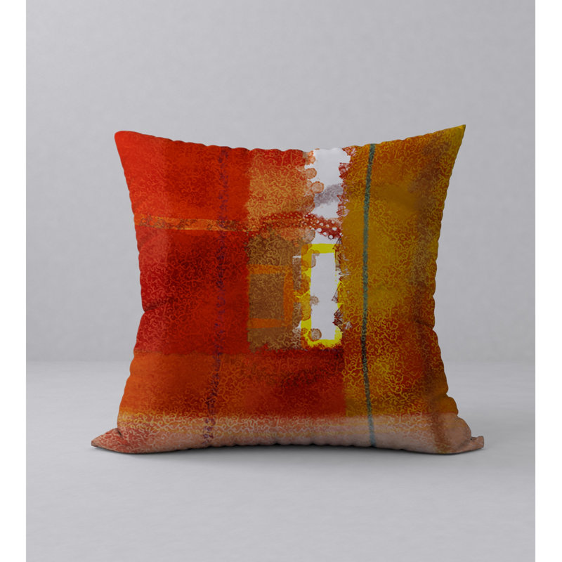 Housse de coussin carrée écrasant Munchy, 24 po x 24 po