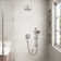 Retro Complete Shower System with Rough-in Valve