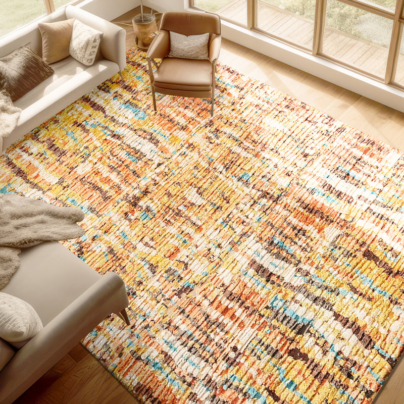 Abstract Area Rug, Rectangle 8' x 10'