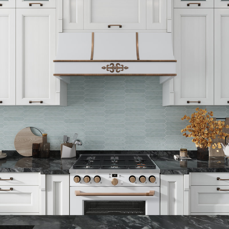 Festa 1.7'' W x 9.6'' L Ceramic Singular Tile, Pistachio Green