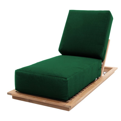 Varenna 27.5'' Outdoor Teak Chaise Lounge