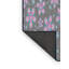 Tapis gris/zone rose à motifs-704375665