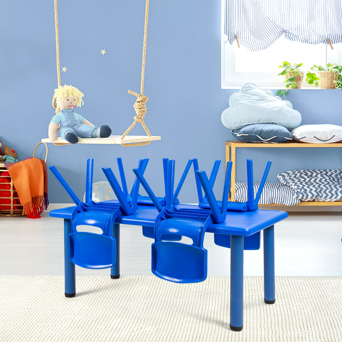 Millner Kids Activity Table, Blue
