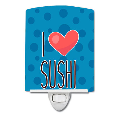 I Love Sushi Ceramic Night Light