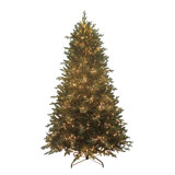 Lighted Artificial Fir Christmas Tree