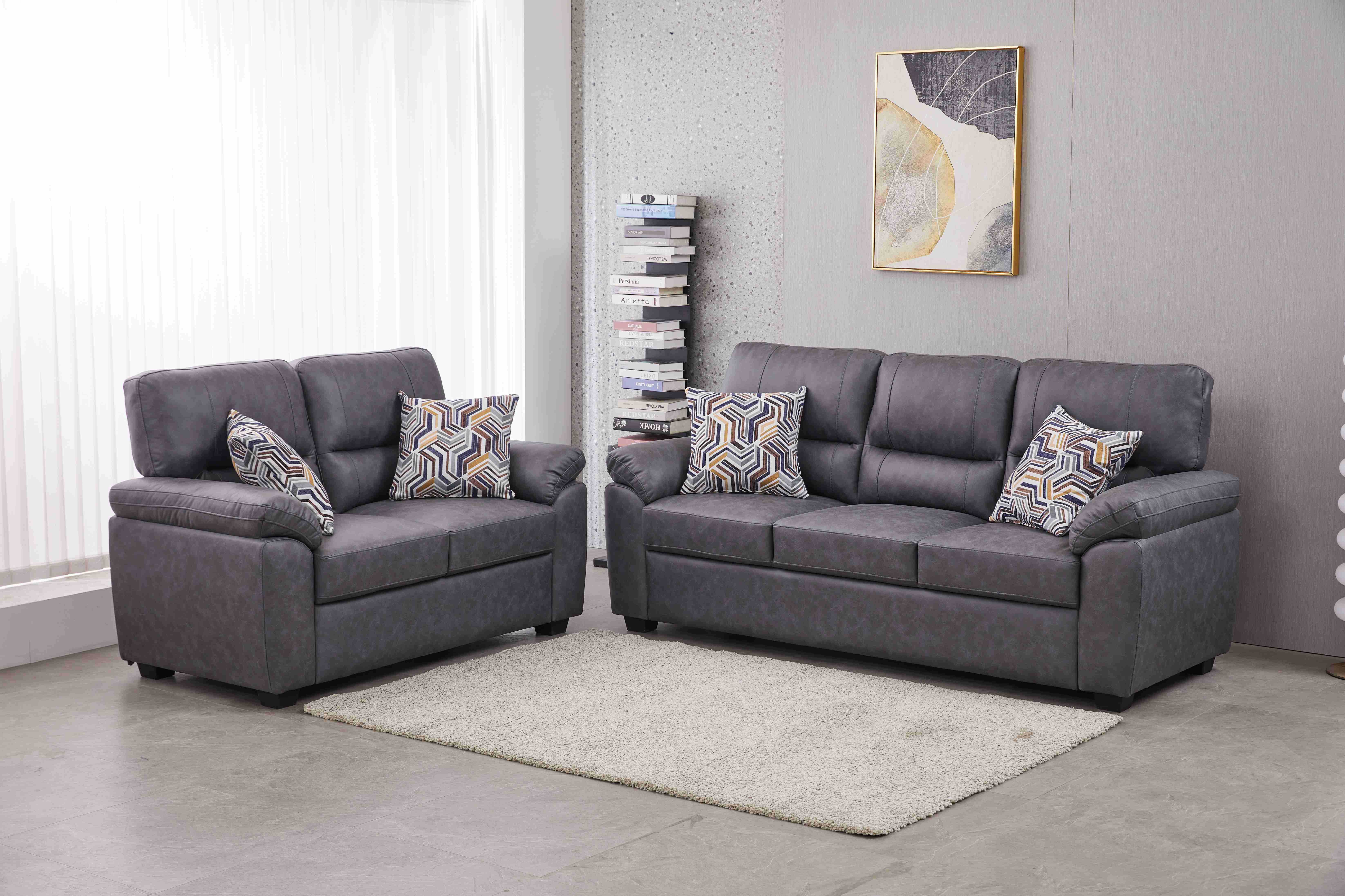 Ebern Designs 2 - Piece Faux Leather Living Room Set & Reviews | Wayfair