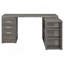 Bureau en L gris à 3 tiroirs Tona-286626000