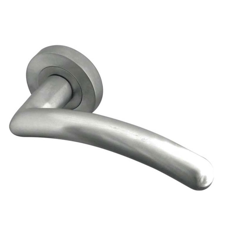 Mailand Passage Door Handle, Satin Chrome