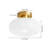 Glass Semi Flush Mount White-2135195219