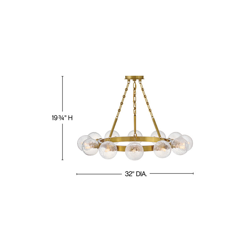 Coco 12 - Light Steel Dimmable Wagon Wheel Chandelier