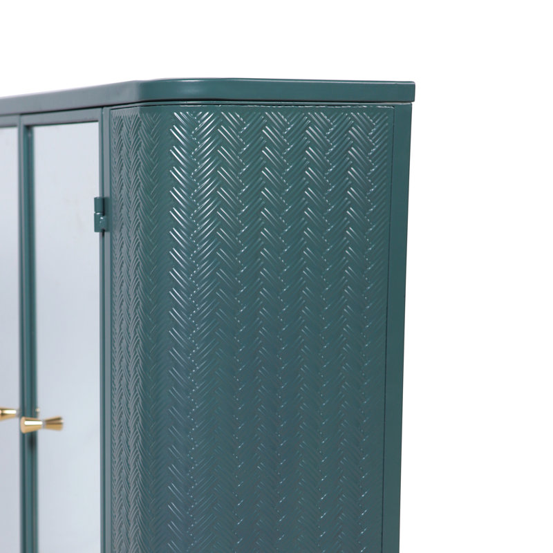 Armoire de salle de bain murale avec miroir vert armée, Vert d’armée