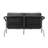 Catlin Outdoor Loveseat with Cushions – Aluminum Frame Patio Furniture with Quick-Dry Mesh & Rope Detailing