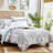 Modern Threads - Castell Collection Comforter Set - Reversible Microfiber - Elegant Printed 8-Piece Bed Set - Includes Comforter, Sheets, Shams, & Pillow - Luxurious Bedding-1559513888