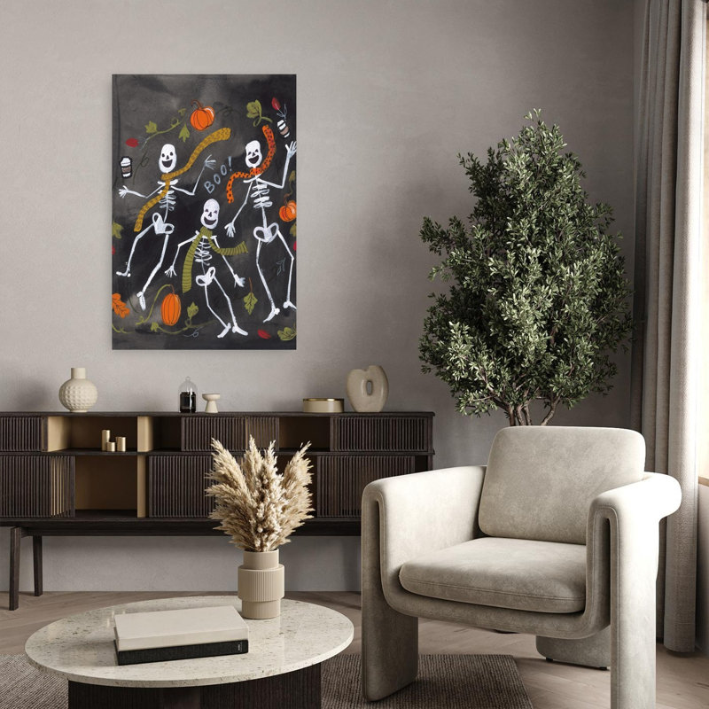 «Fall Dancing Skelton's Contemporary Fruit Art», H 36 po x l 24 po