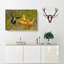 Hummingbird By A Flower - Wrapped Canvas-56630552