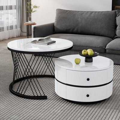 Trestle Coffee Table with Storage