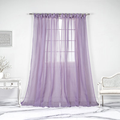 Elyse Sheer Curtain Panel Pair