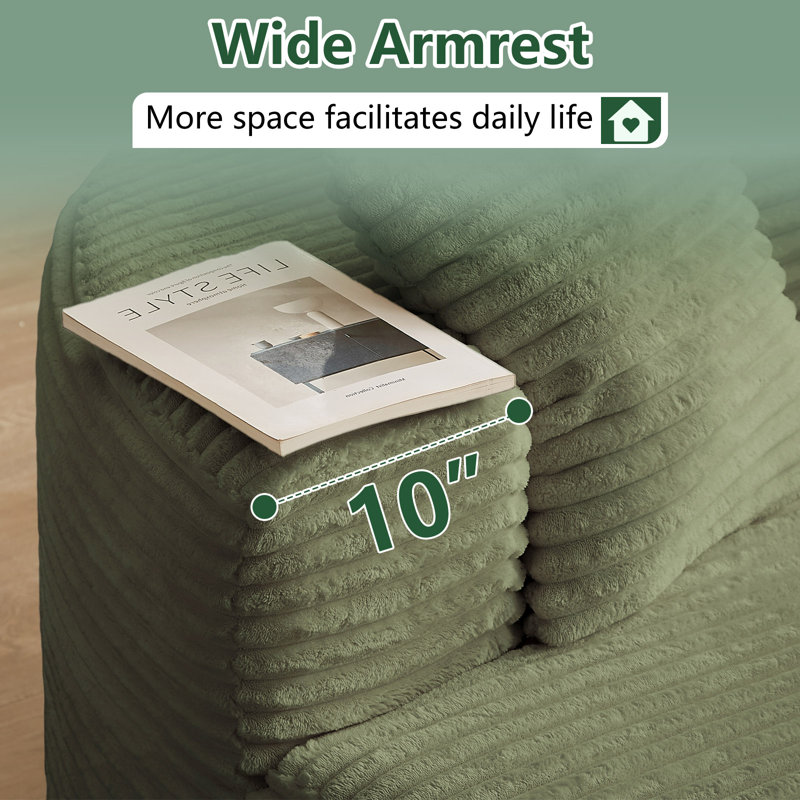 Très grand fauteuil 55 po Cloud, Vert