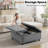 Delmontez 35.5'' Upholstered Storage Square Ottoman-188284903