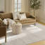 Tapis d'intérieur moderne ivoire Ebern Designs Reimann-1438380276