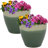 Atenea Francine Round Imperial Ceramic Outdoor Planter-860479536-860479538
