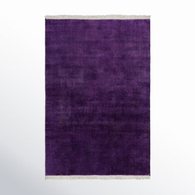 Clio Handmade Wool Purple Rug