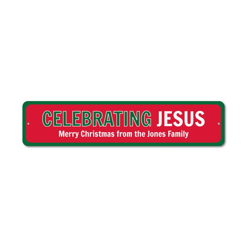 Panneau en aluminium «Celebrating Jesus», H 6 po x l 24 po x P 0,06 po