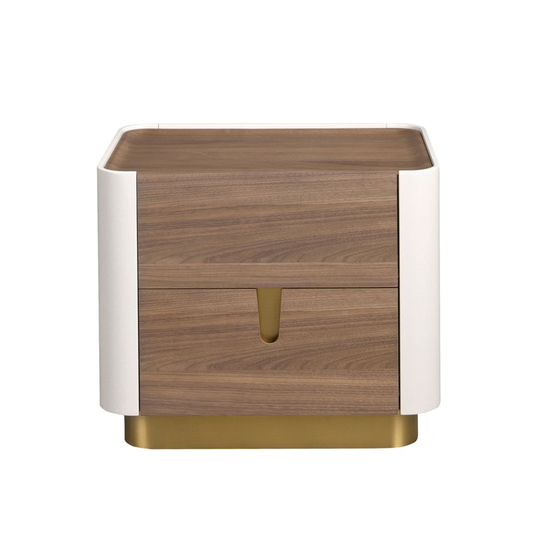 60cm W Manufactured Wood Bedside Table