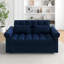Canapé-lit avec causeuse Loveseat, dossier réglable bleu