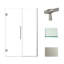 Porte de douche à charnière avec verre transparent l 49,5 po x H 76 po Transolide Elizabeth-106675309