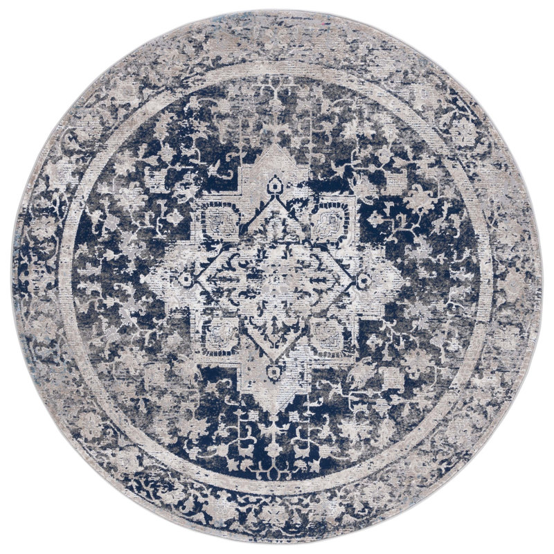 Vogue Performance Oriental Rug, Round 6'7"