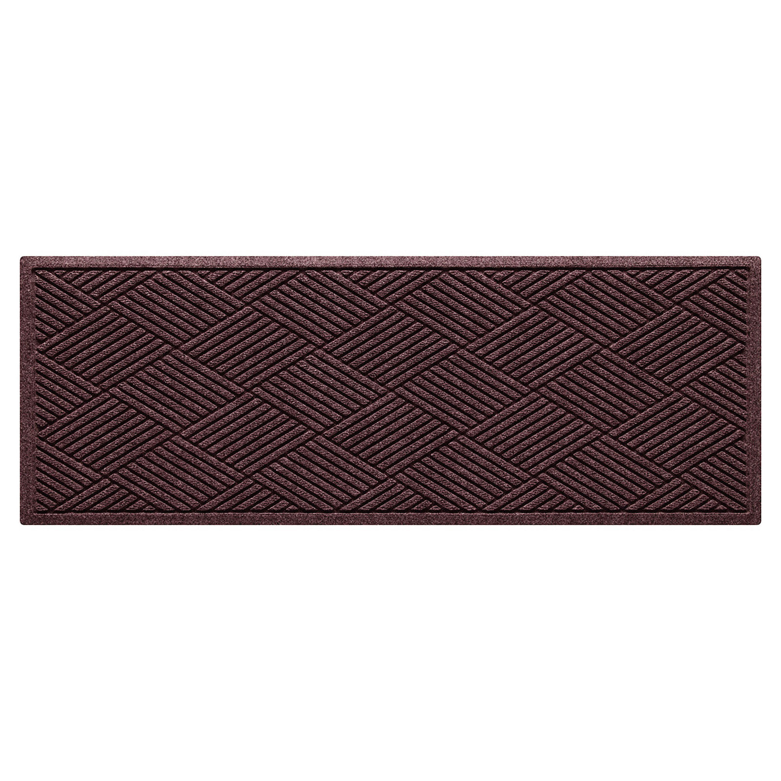 Waterhog Diamonds Indoor Outdoor Doormat, Runner 22" W x 60" L, Bordeaux