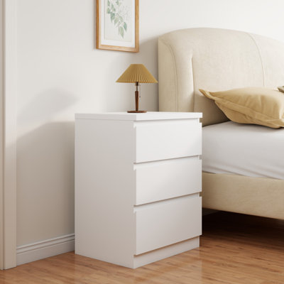 Nightstand with Drawers, Beside Table,Small Side Table Storage Cabinet for Bedroom,Living Room