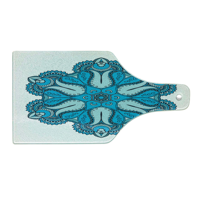 Planche à découper en verre trempé Ambesonne Mandala