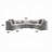 Ivria Sectional Sofa W/9 Pillows