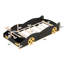 Lit simple en forme de voiture de course avec compartiment de rangement - roues et plateforme de voiture de satisfaction à long terme-404208754-404208765