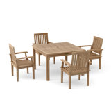 Windsor Outdoor 5 - Piece Teak Dining Set