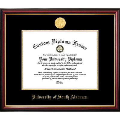 University of South Alabama Petite Diploma Frame