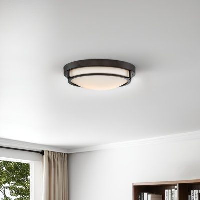 Plafonnier encastré simple à 2 lumières de 13 po Barrick