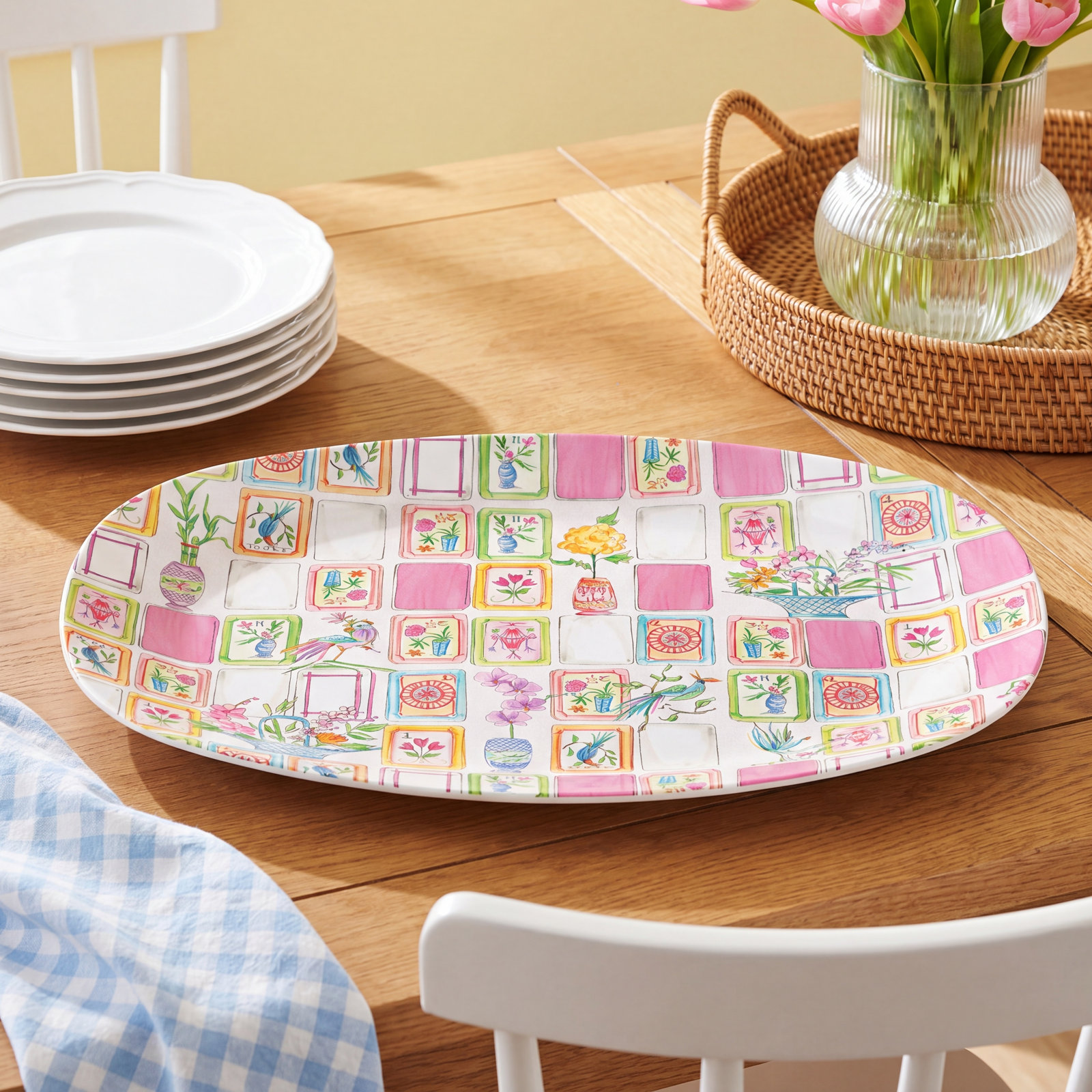 Majong Tile Platter