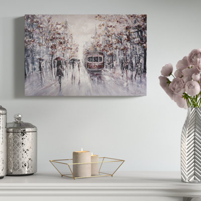 Melbourne Vibes, Collins Street by Isabella Karolewicz - Wrapped Canvas Print