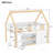 Full-size low loft bed