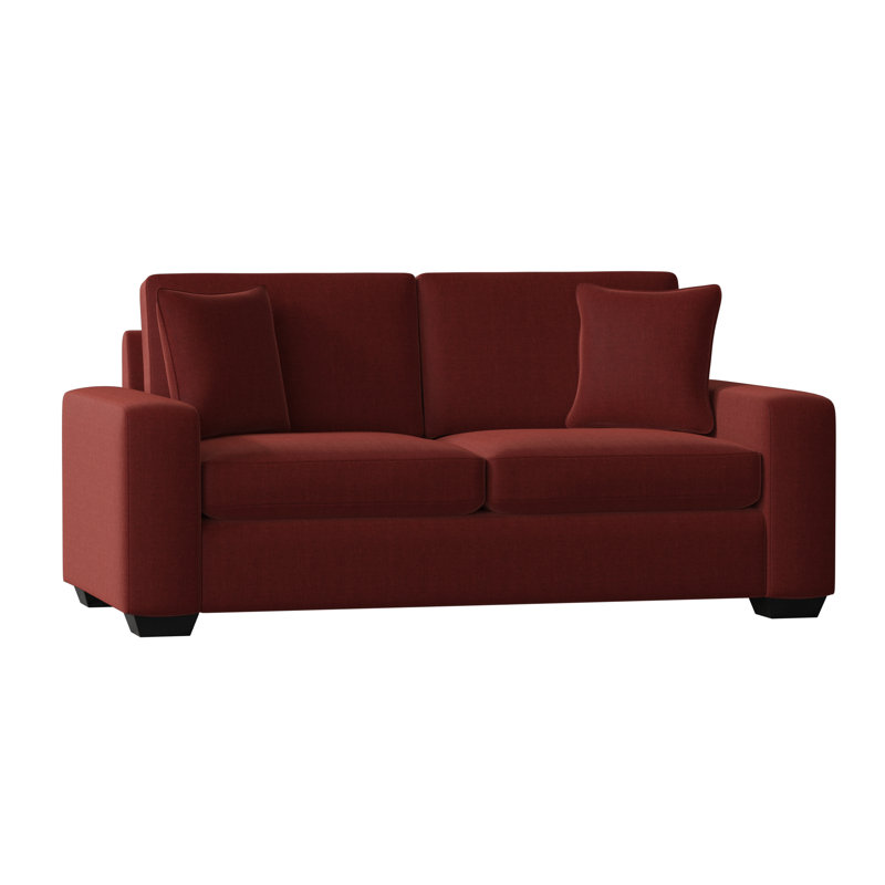 Anastase Upholstered 79'' Sofa, Espresso, Entice Brick