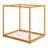 Canopy Platform Bed With Support Legs