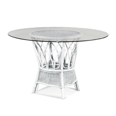 Everglade Round Glass Top Dining Table
