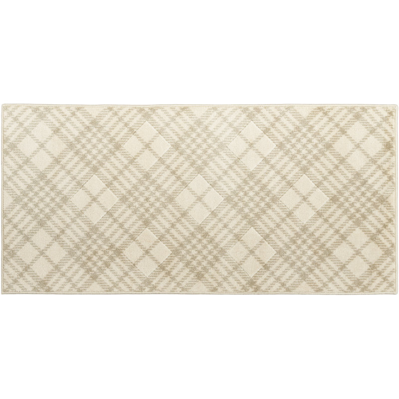 Javarion Geometric Polyester Kitchen Mat, Rectangle 2' x 4'2"